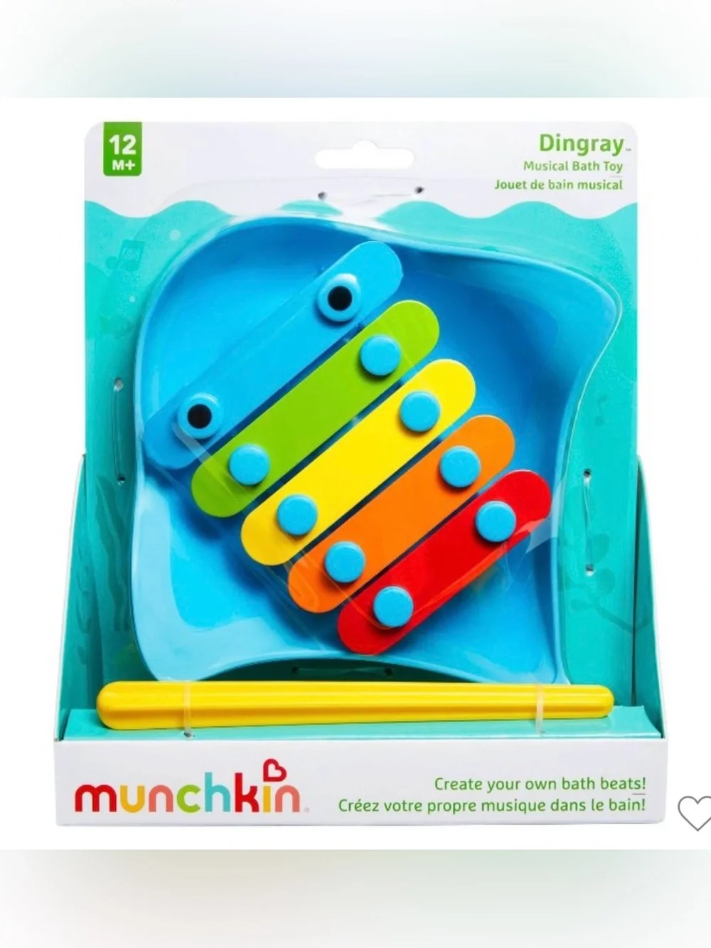 Munchkin Dingray Xylophone Bath Toy Stingray